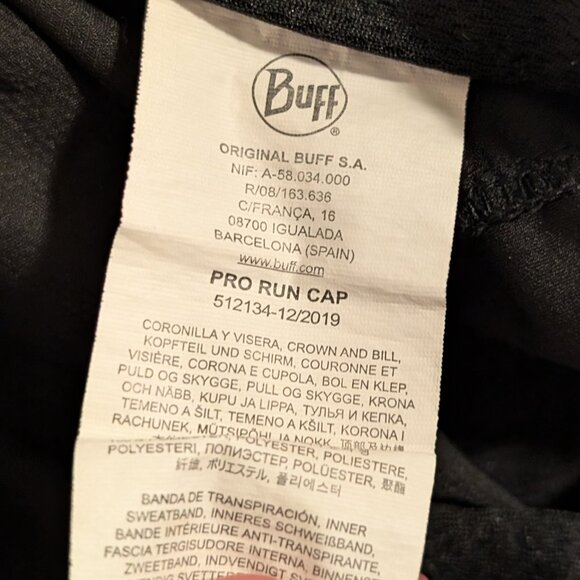 Buff Pro Run Cap, Black - Picture 6 of 7